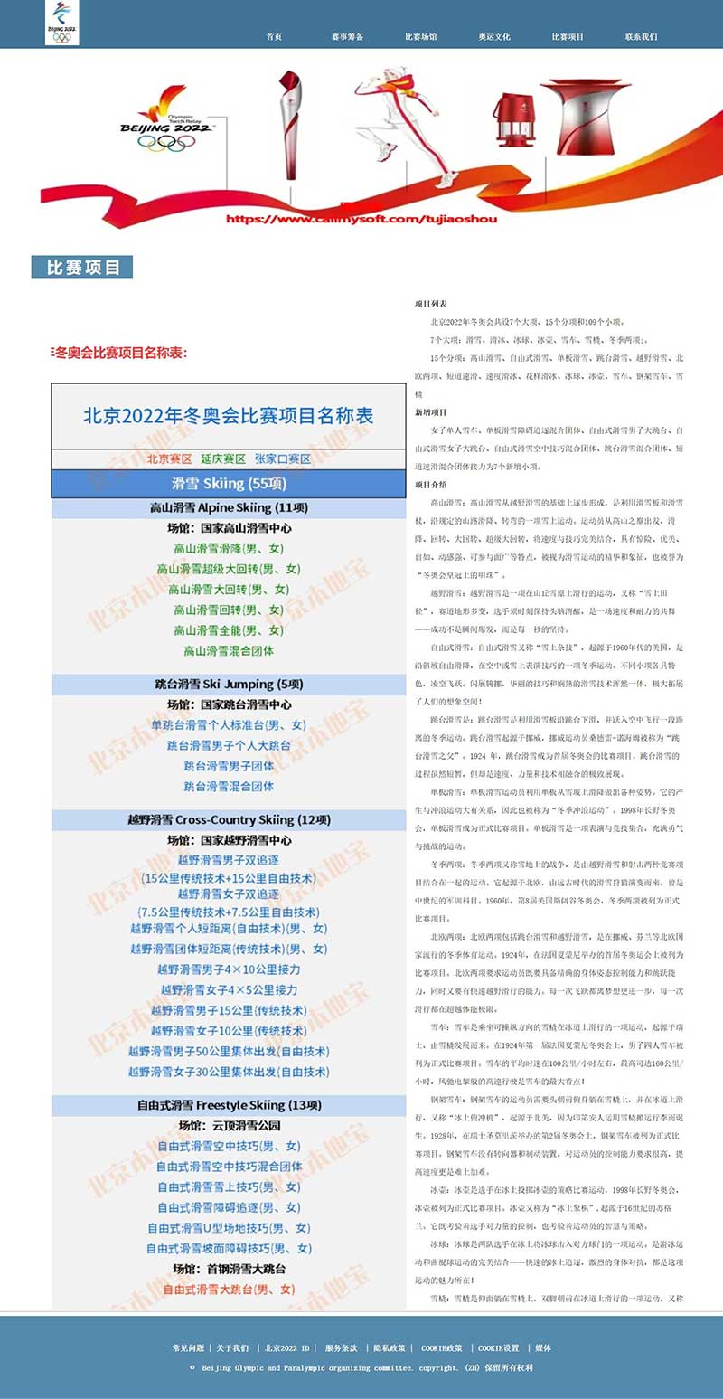 比赛项目
